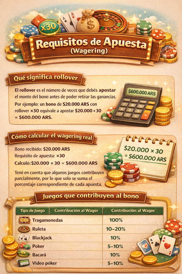 Requisitos de Apuesta